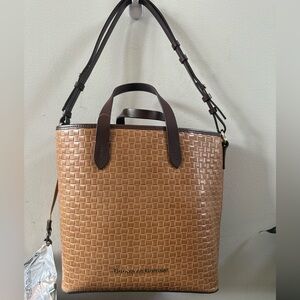 Dooney & Bourke Brown Woven Leather Bag